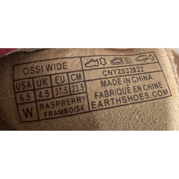 Earth Origins Nubuck Toe Post Sandals Ossi Raspberry‎ Size 6.5 Women's - Picture 9 of 9